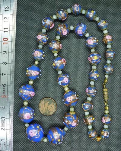 Collier perles murano - collier, ancien