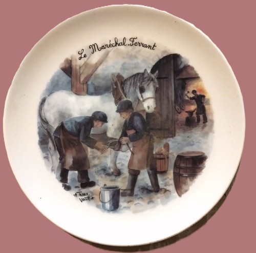 Assiette déco porcelaine
