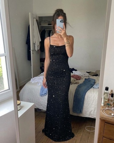 Robe longue noire - longue,