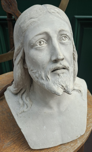 Jésus christ buste plâtre - jésus,