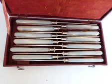 couteaux lames argent massif