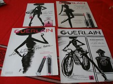  4 PUBLICITES REVUE LA PETITE ROBE NOIRE PARFUM MAQUILLAGE