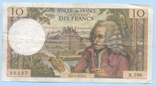 BILLET 10 FRANCS VOLTAIRE