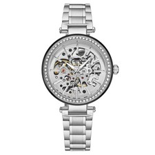 Montre Femme Automatique À Squelette Avec Cristaux Accentués Stuhrling 4039 1