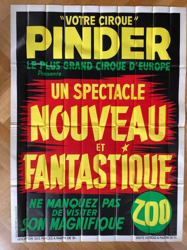 Affiche cirque pinder - cirque,