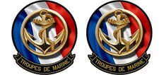 2 X STICKER ARMEE FRANCAISE