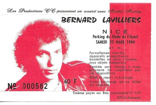 Rare ticket billet concert - rare,