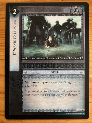 Lotr tcg wants - it, found