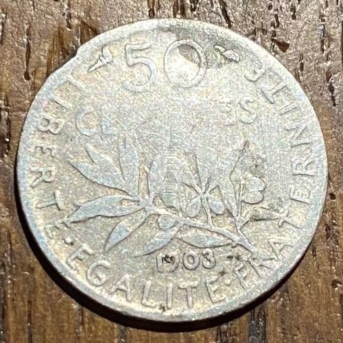 Piece centimes semeuse - de, 50