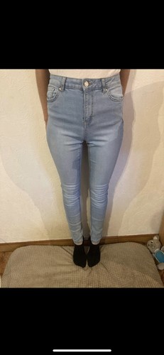Jean taille haute - jean, bleu