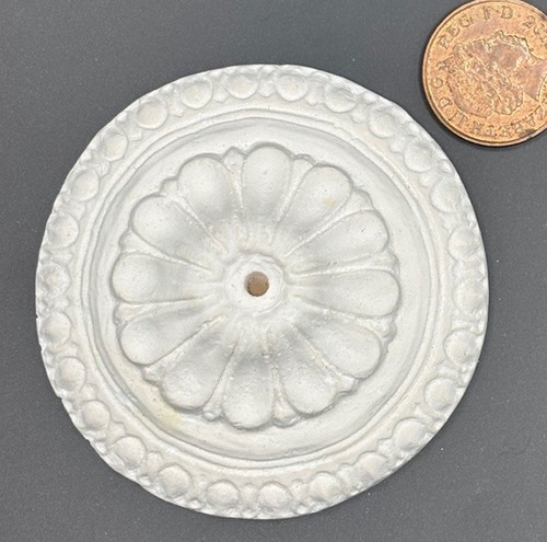 Rosace plafond 12 blanc - rosace, de