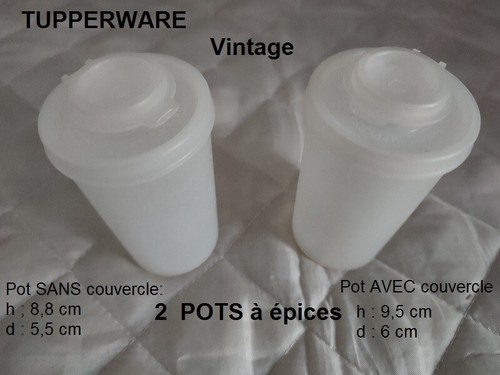 Tupperware lot 2 pots - tupperware , de