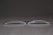 2 poignées anciennes métal chromé meuble vintage design années 40 50 60 TBE