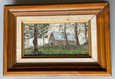 Tableau XIX ème chaumière