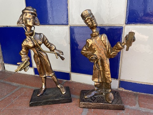 Couple bronze yves lohé - couple,