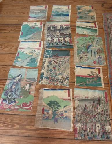 Estampes japonaises papier - estampes,