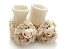 Chaussons bebe mouton naturel - chaussons,
