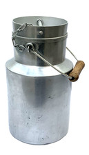 Ancien POT A LAIT aluminium TOURNUS UNIS 1,5 litres