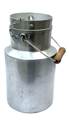 Ancien pot lait aluminium - ancien,