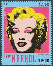 Timbre - FRANCE - Tableau Andy WARHOL - Marilyn Monroe - YT3628 - Neuf ** - 2003