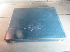 ANCIEN SERVICE DE 12 FOURCHETTES DESSERT  3 DENTS DANS SON COFFRET PELLE GATEAUX