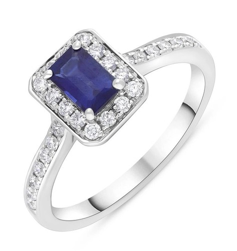 Bague saphir blanc - bague, en