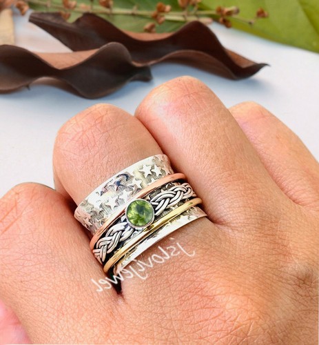 Bague toupie méditation - , en