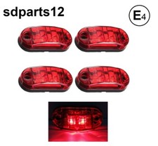 4 X 12v Smd 2 Led Rouge Feux