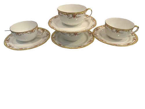Limoges cups saucers 4cups - &, &
