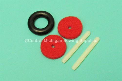 Press spool pin felt - in, &