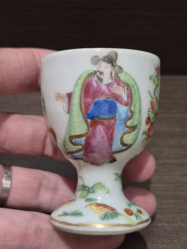 Coquetier ancien porcelaine - coquetier,