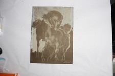 Lithographie Hans Erni Chevaux