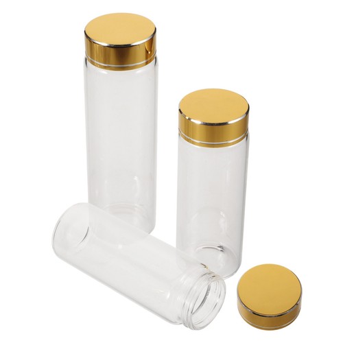 3 Pcs Fiole En Verre