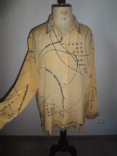 DEVERNOIS 42 44 CHEMISE EN SOIE LEGER LONG CHIC FLUIDE HAUT TUNIQUE TOP CHEMISIE