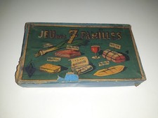 JEU DES 7 FAMILLES  ANCIEN  VERPLEIN POIRO LARGRAS LAGAM FOFILE PETIPAIN TOMPOUS
