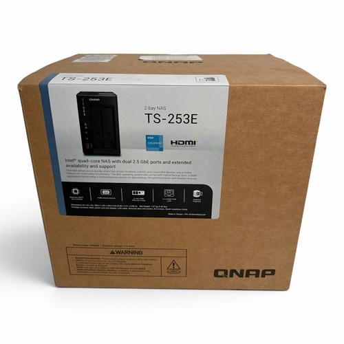 Qnap 253e bay nas - 2-bay, intel