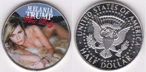 Half dollar melania - half,