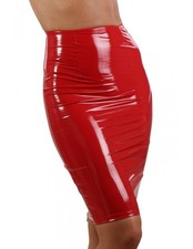 Jupe Crayon Femme Vinyle Noir
