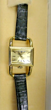 Jaeger-LeCoultre Facon Hermès Etrier or jaune boucle plaqué or signée 1960's tbé