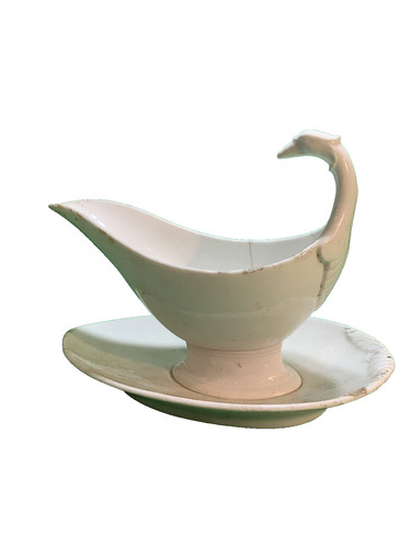 Saucière porcelaine blanche