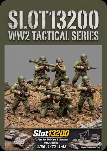 Bazooka team 5 figurines - bazooka,