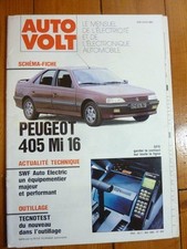 405 MI16 Revue Technique Electronic Auto Volt Peugeot