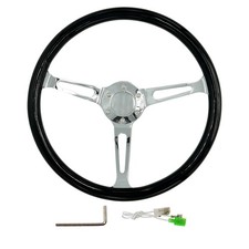 Volant de voiture ancien bois