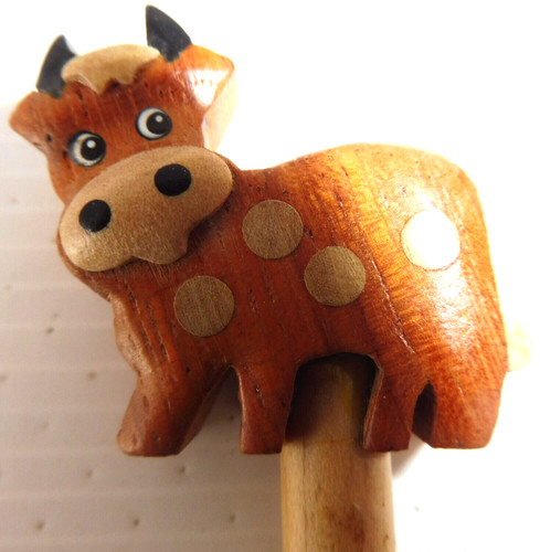 Crayon papier fantaisie - fantaisie, vache