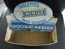 Ancienne boite en carton 100 tablettes CHOCOLAT MENIER