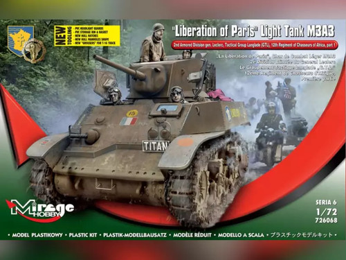 Mirage hobby light tank m3a3 - light,