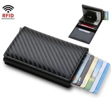 Portefeuille Noir en Cuir Anti-Piratage (RFID)