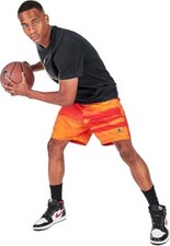 Shorts En Nylon Orange Rares