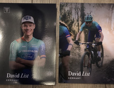 RADSPORT CYCLISME Cycling 2 cartes wielerkaart David LIST  (MTB Decathlon Ford)