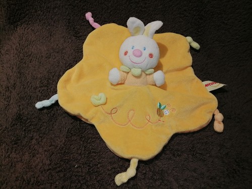 Doudou plat lapin - plat,